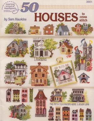 50 Houses to cross-stitch by Sam Hawkins